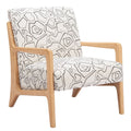 Printed Fabric Accent Chair