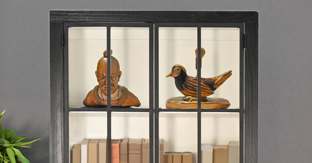 Wooden Black Bookcase