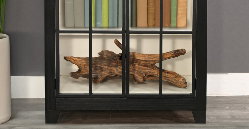 Wooden Black Bookcase