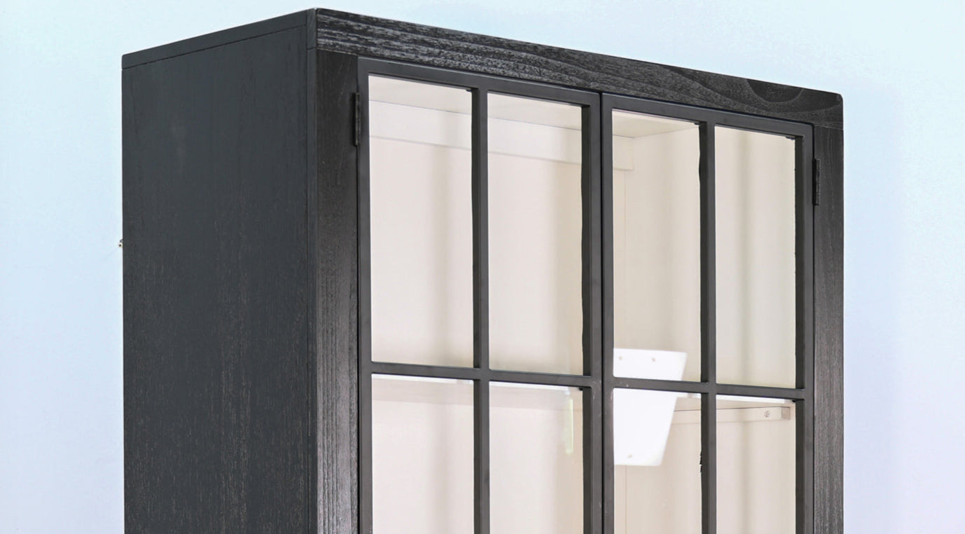 Wooden Black Bookcase