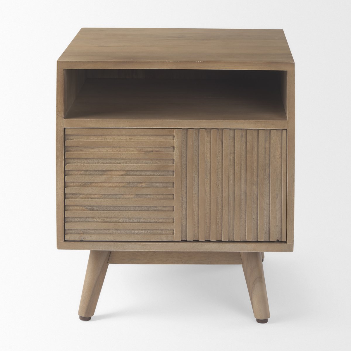 One Drawer Wooden NIghtstand