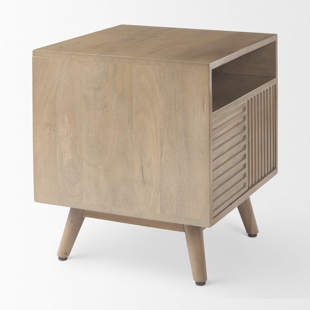 One Drawer Wooden NIghtstand