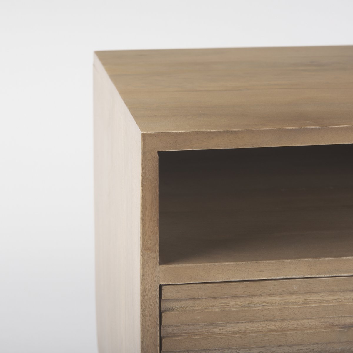 One Drawer Wooden NIghtstand