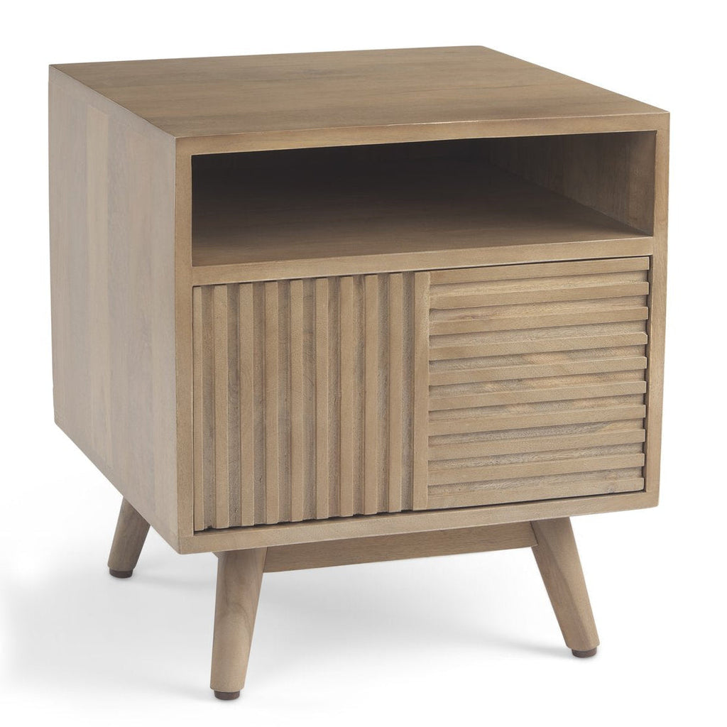 One Drawer Wooden NIghtstand