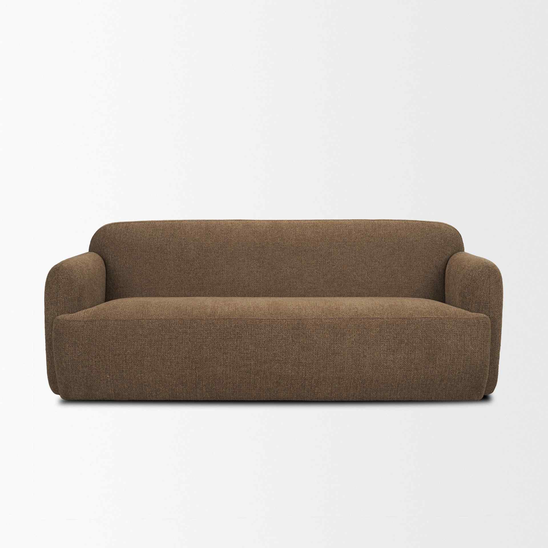 Textured Fabric Three Seater Sofa