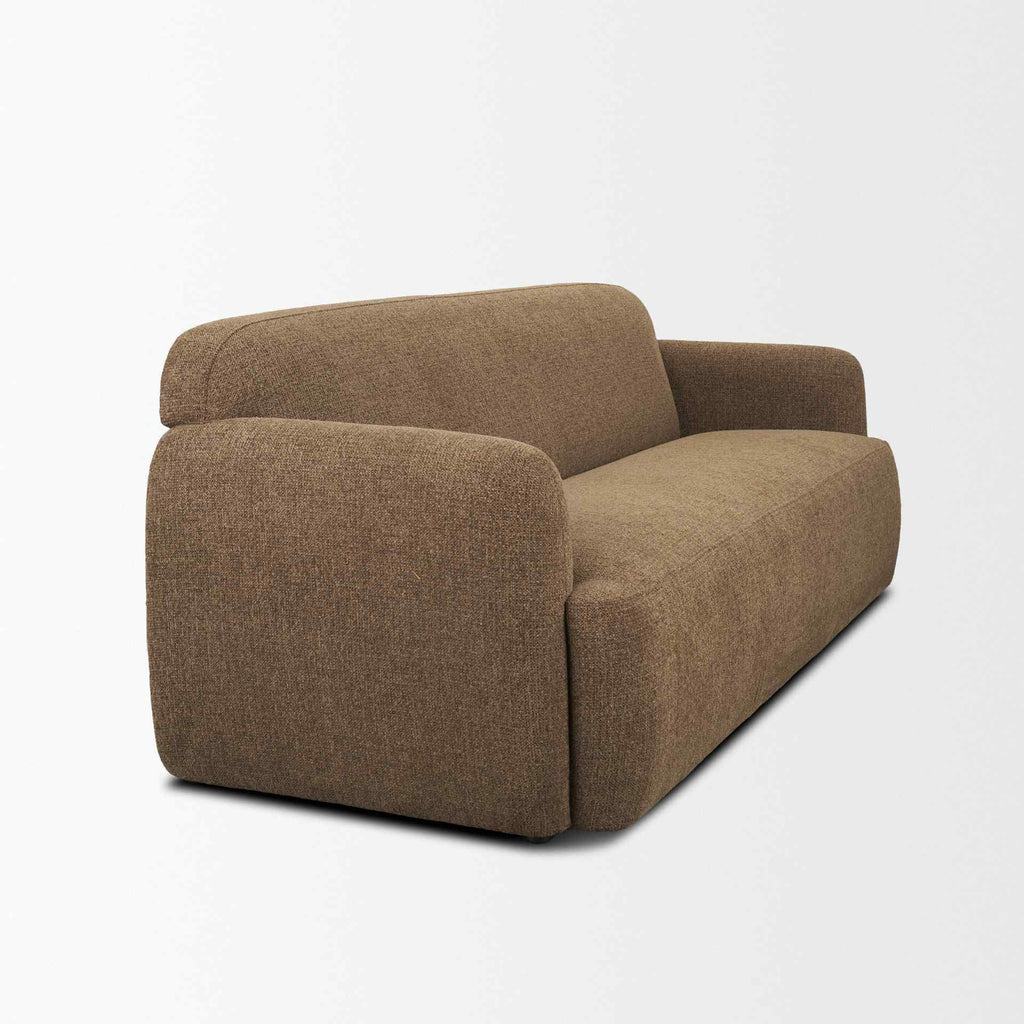 Textured Fabric Three Seater Sofa