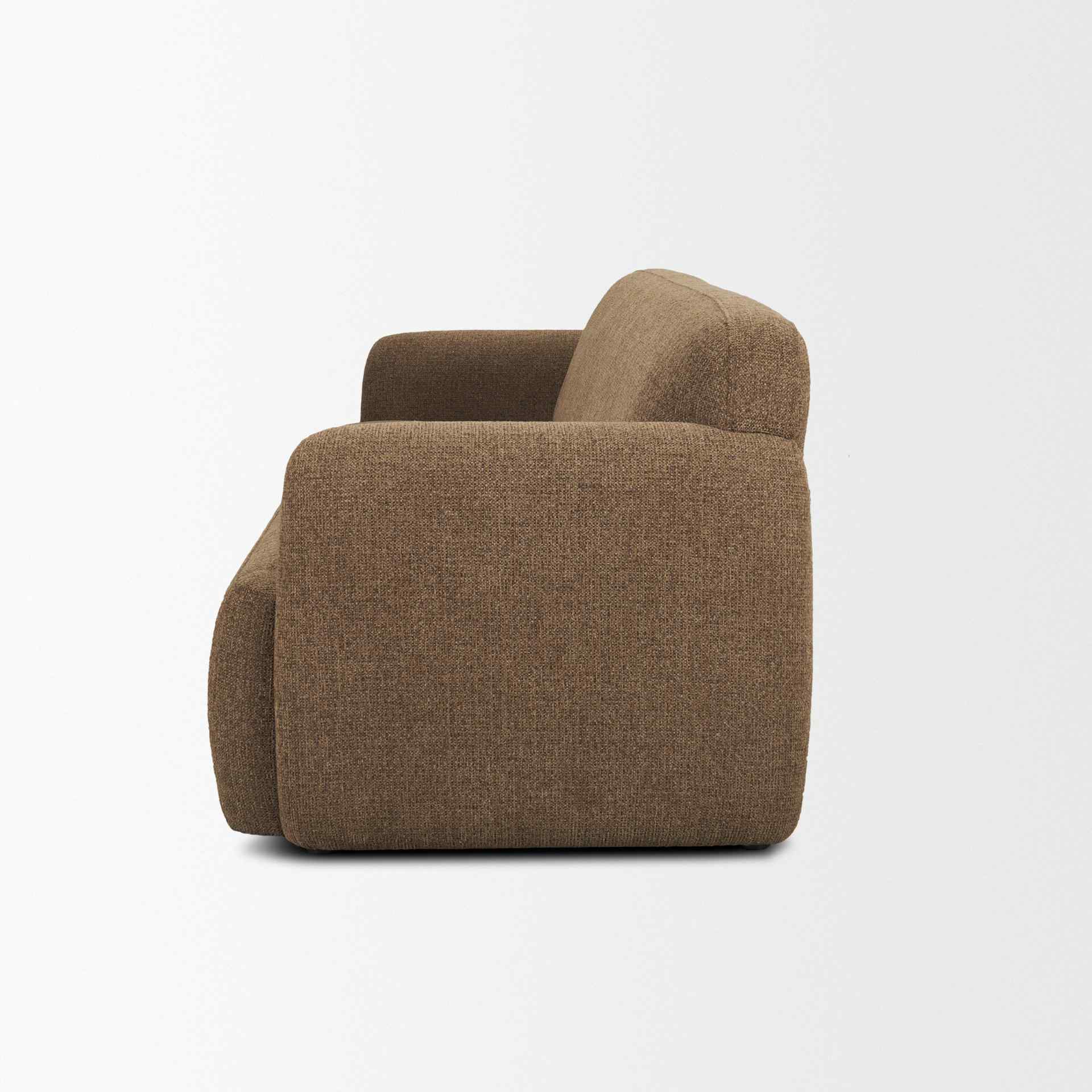 Textured Fabric Three Seater Sofa
