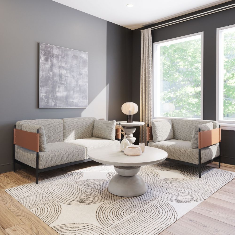 Faux Leather Armchair