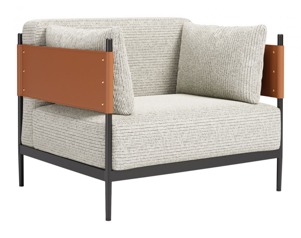 Faux Leather Armchair