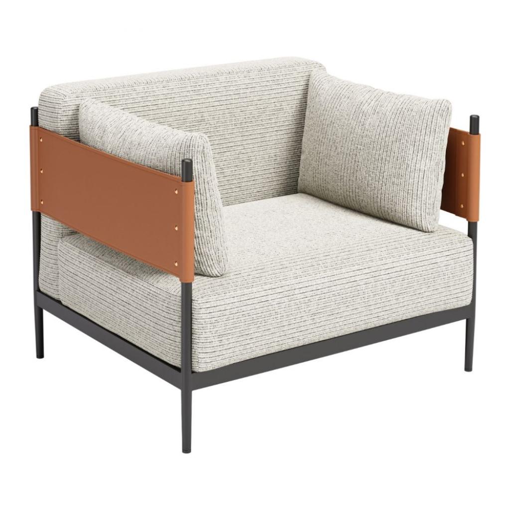 Faux Leather Armchair