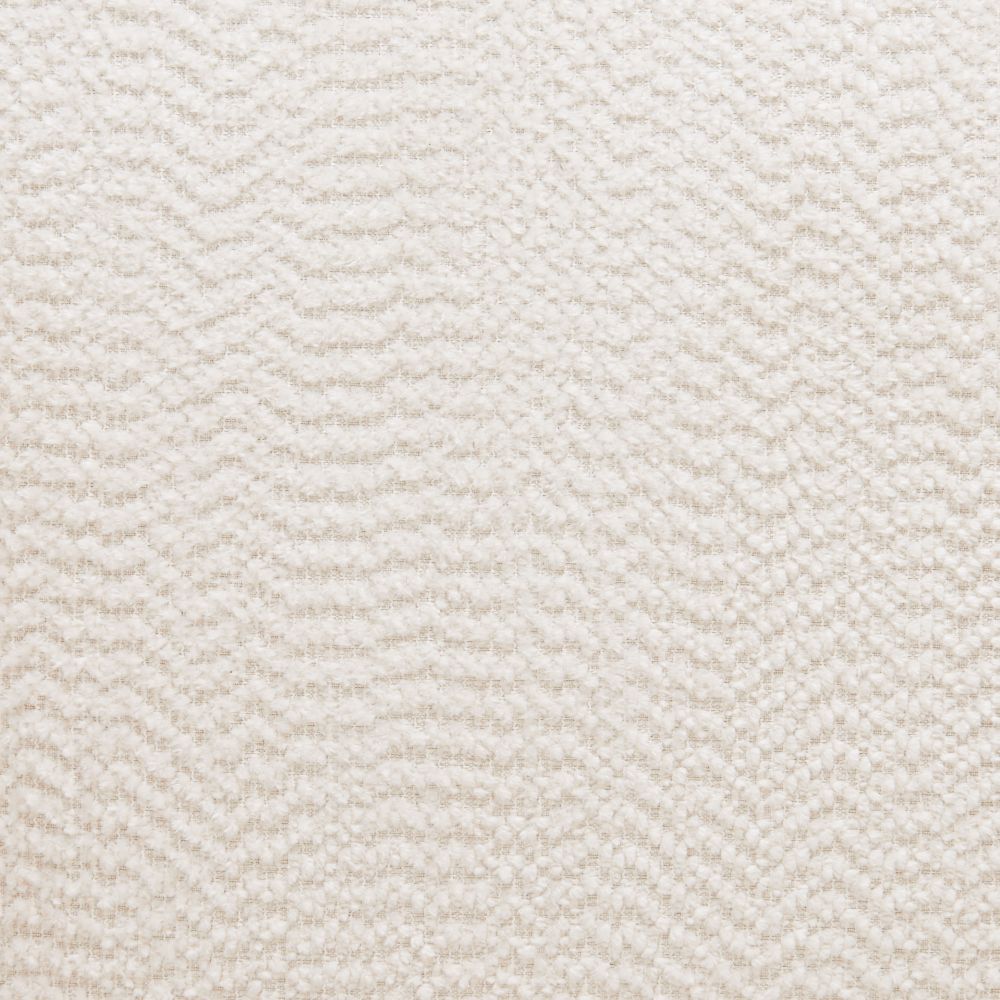 White Textured Fabric Accent Chair