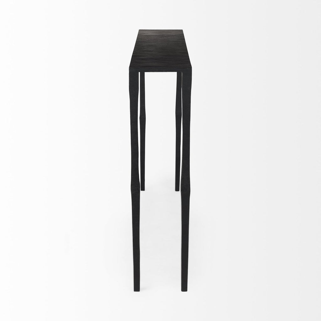 Iron Black Console Table