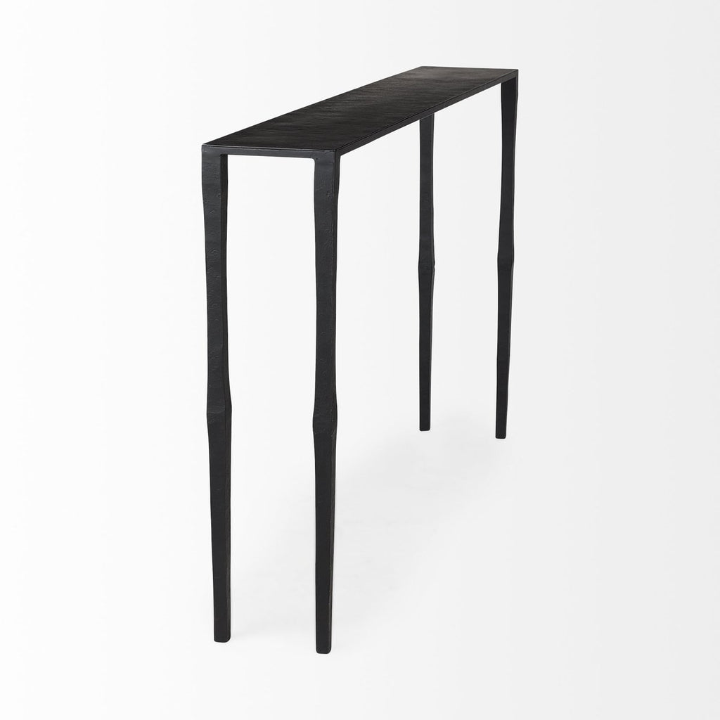 Iron Black Console Table