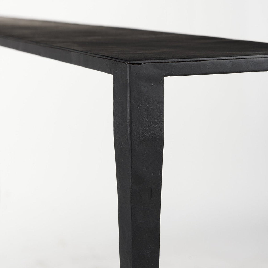 Iron Black Console Table