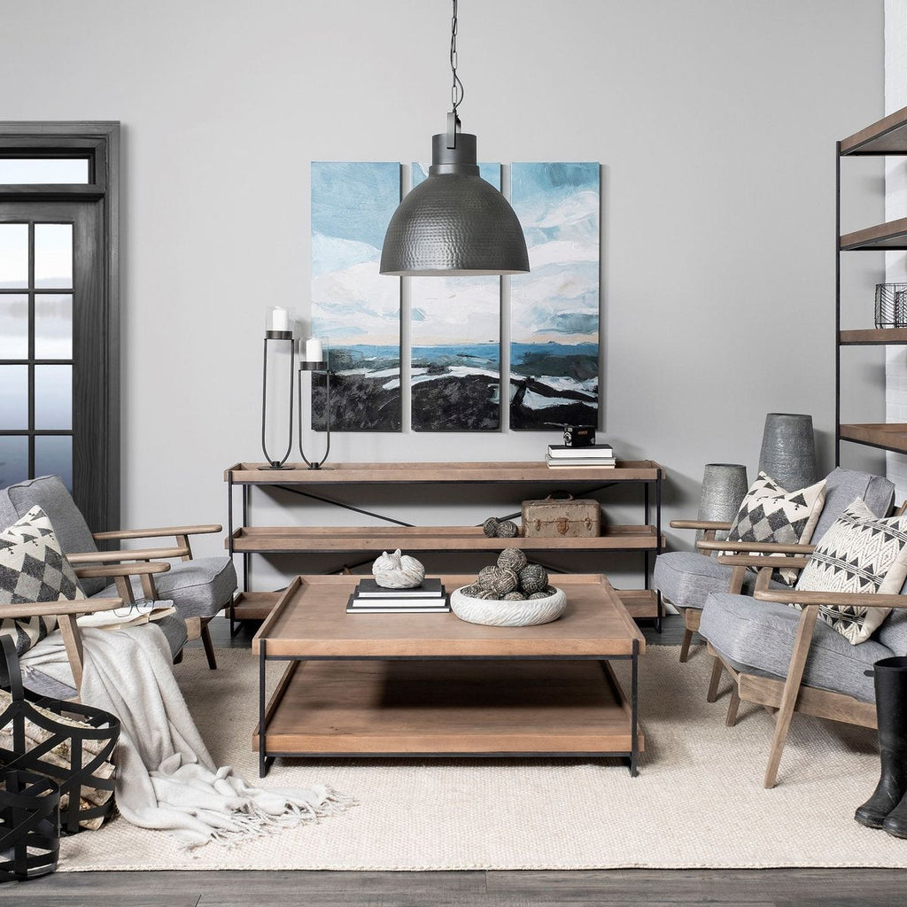 Wooden Rectangular Console Table
