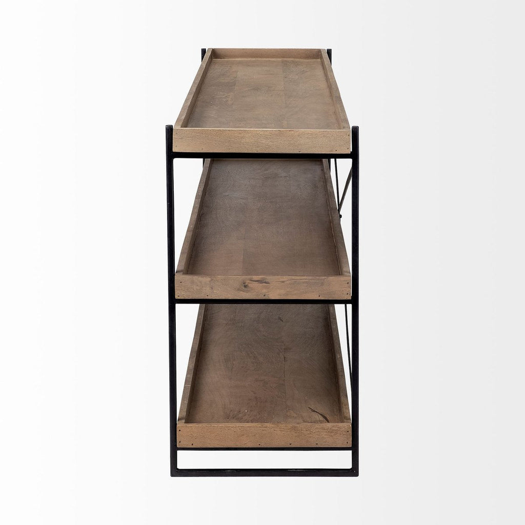Wooden Rectangular Console Table