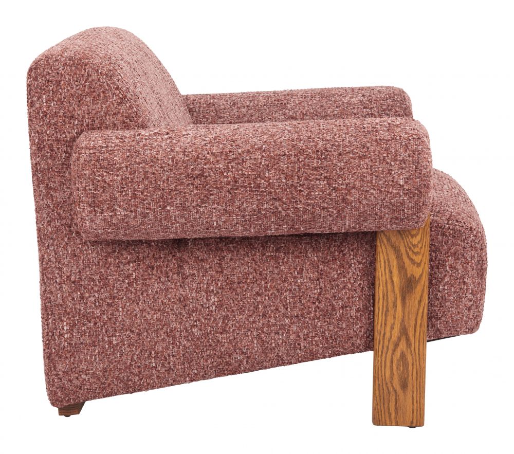 Copper Textured Fabric Accent Chair