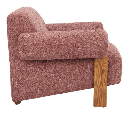 Copper Textured Fabric Accent Chair