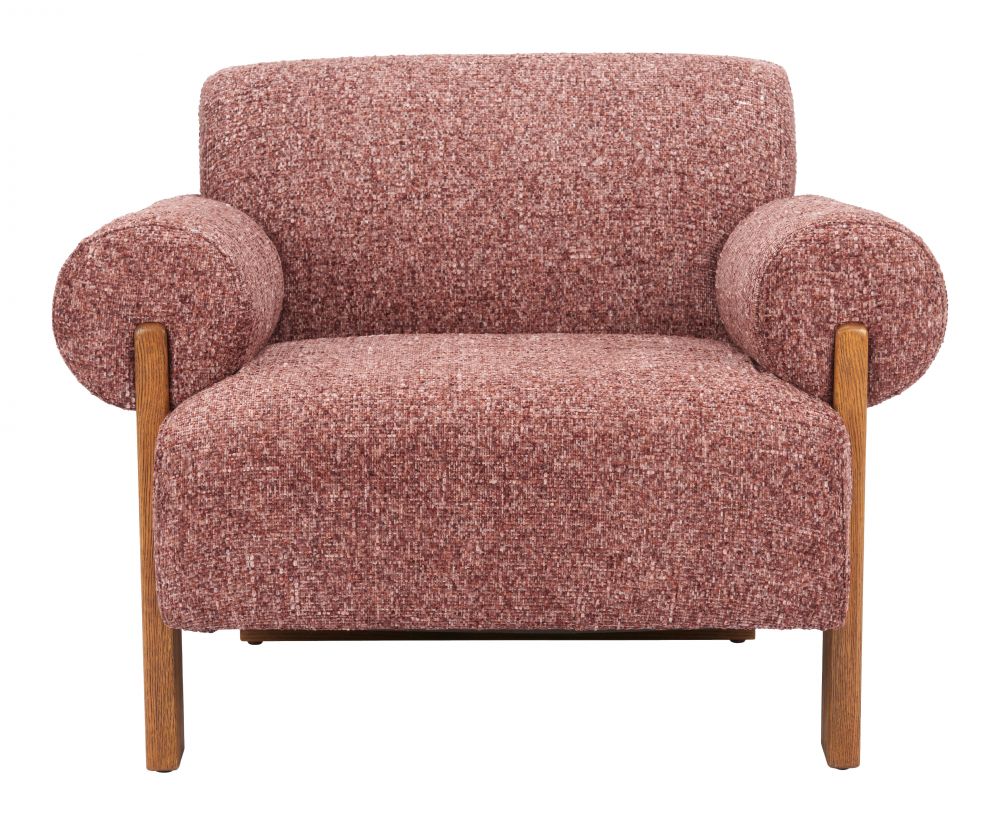 Copper Textured Fabric Accent Chair
