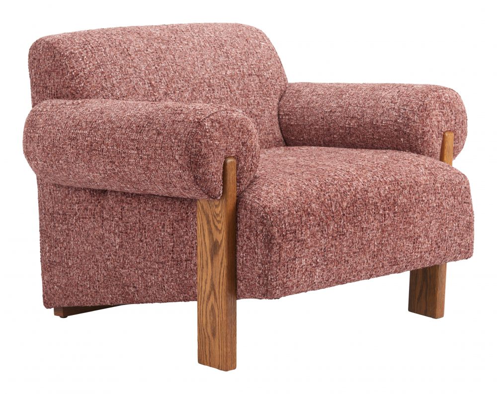 Copper Textured Fabric Accent Chair