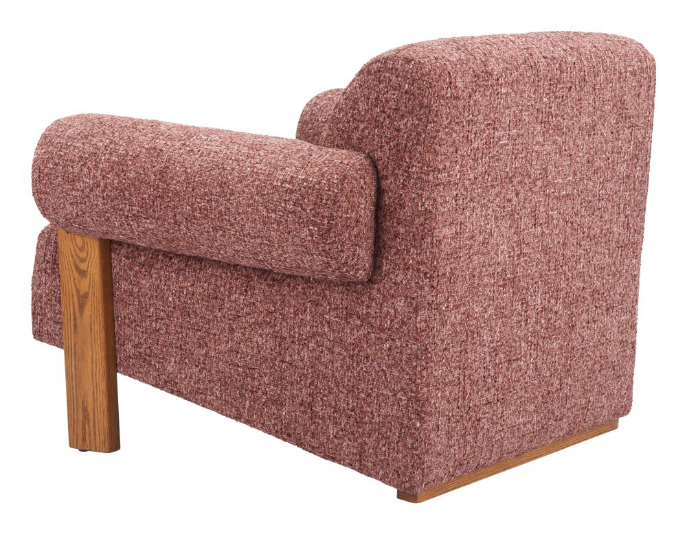Copper Textured Fabric Accent Chair
