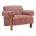 Copper Textured Fabric Accent Chair