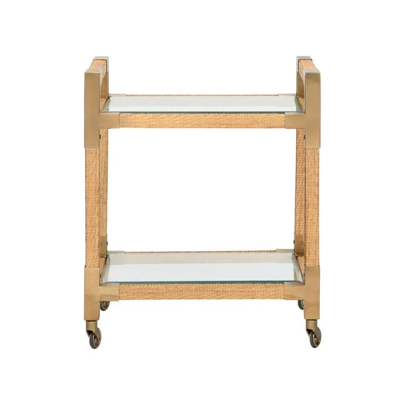 Glass Top Bar Cart