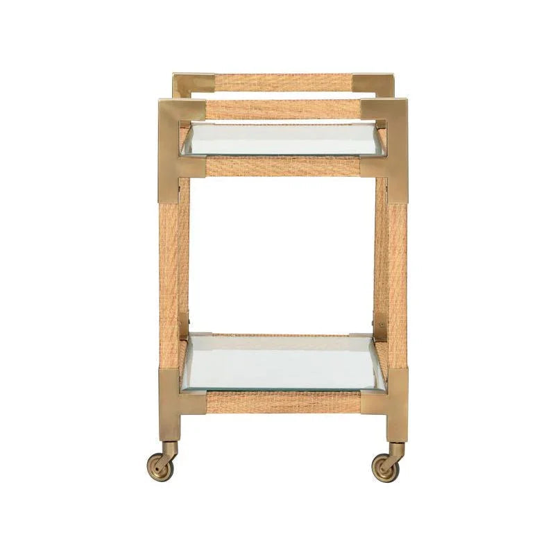 Glass Top Bar Cart