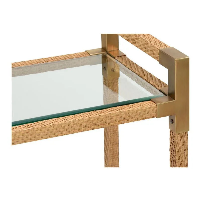 Glass Top Bar Cart