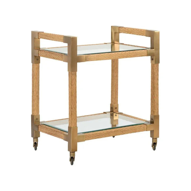 Glass Top Bar Cart
