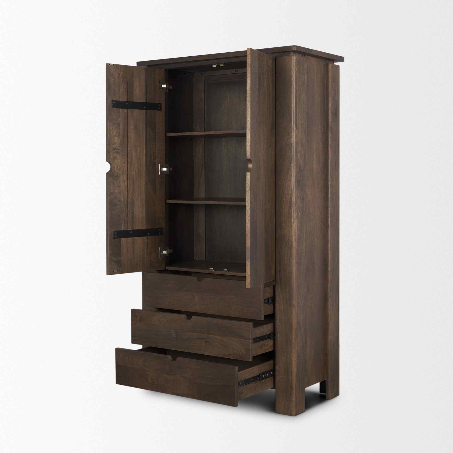Wooden Dark Brown Bookcase