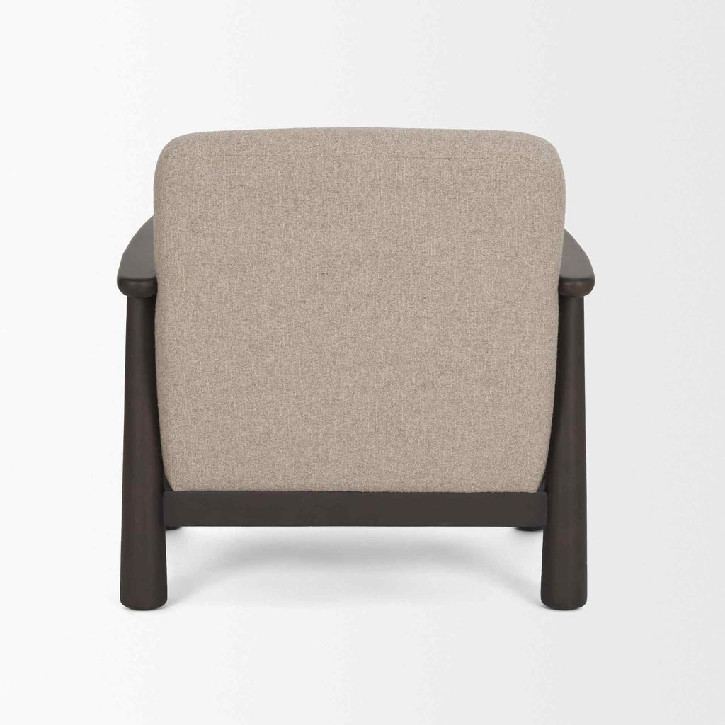 Mushroom Gray Fabric Lounge Chair