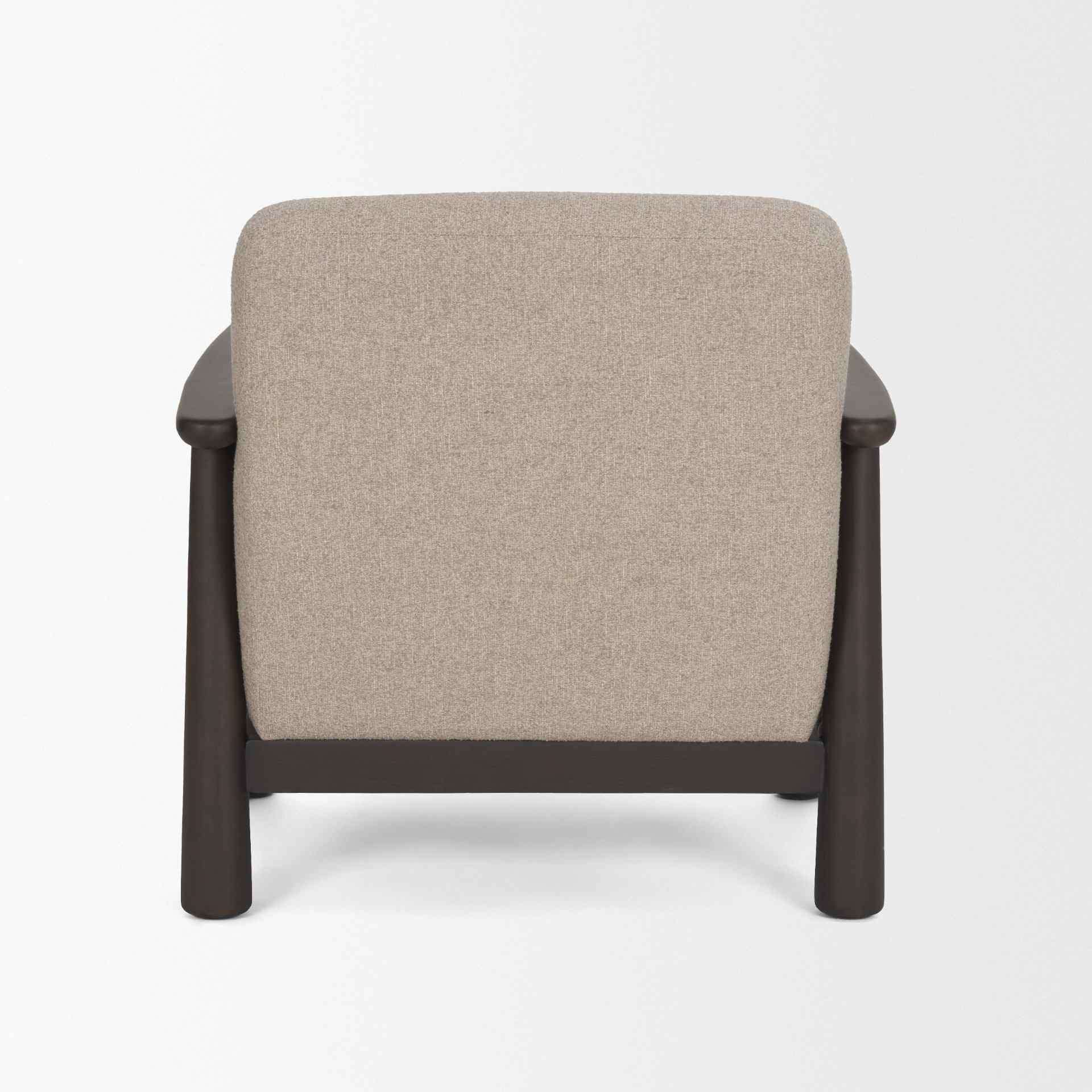 Mushroom Gray Fabric Lounge Chair