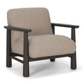 Mushroom Gray Fabric Lounge Chair