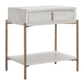 One Drawer Wood Nightstand