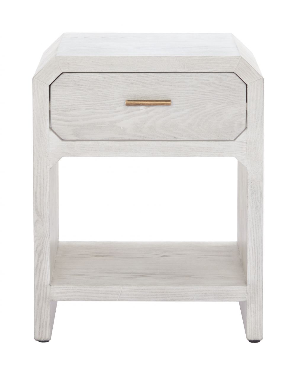One Drawer Wood Nightstand