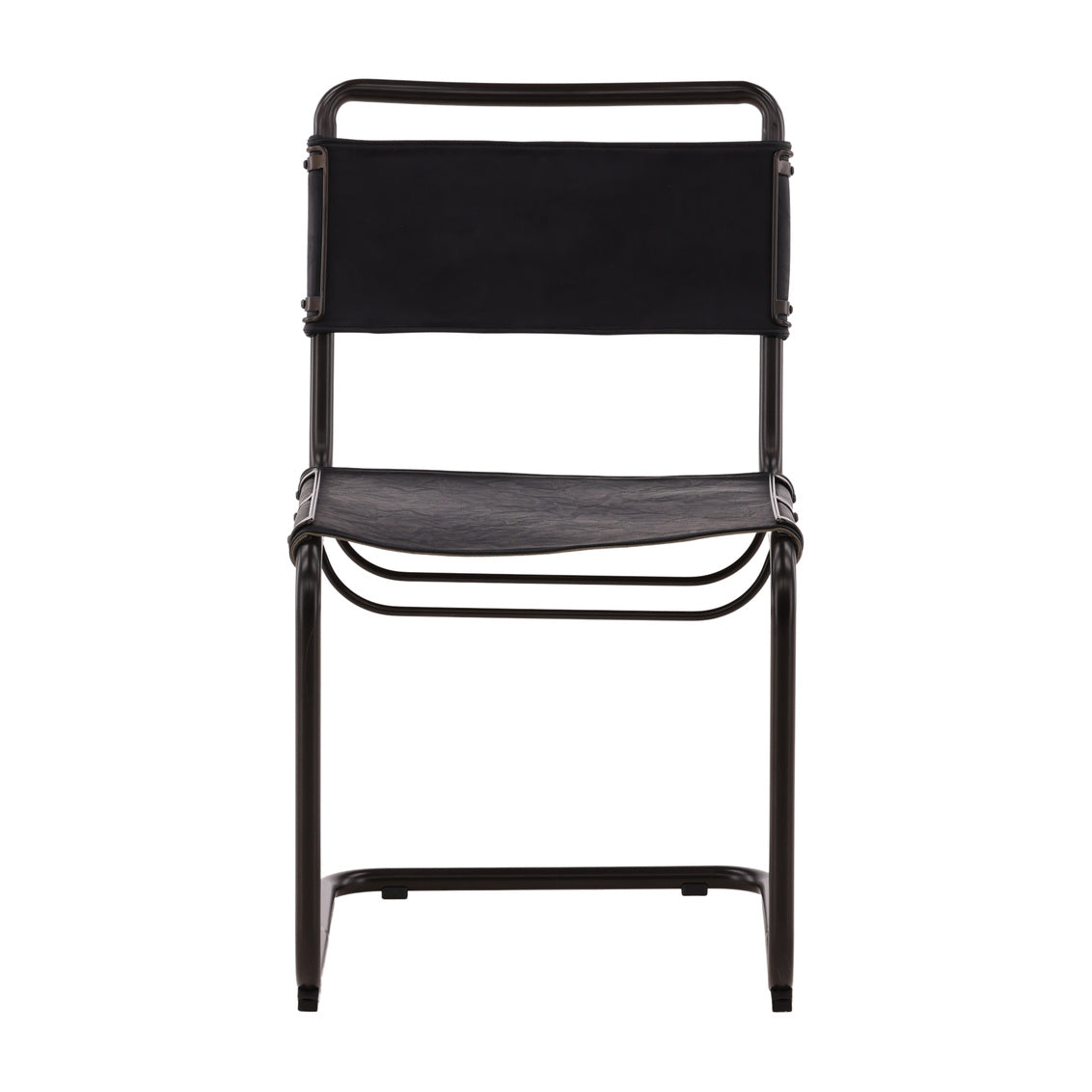 Black Leather Side Chair
