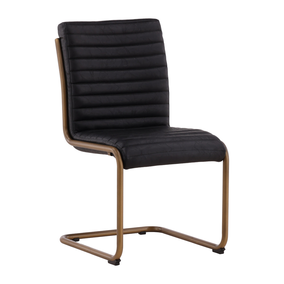 Black Leather Dining Chair