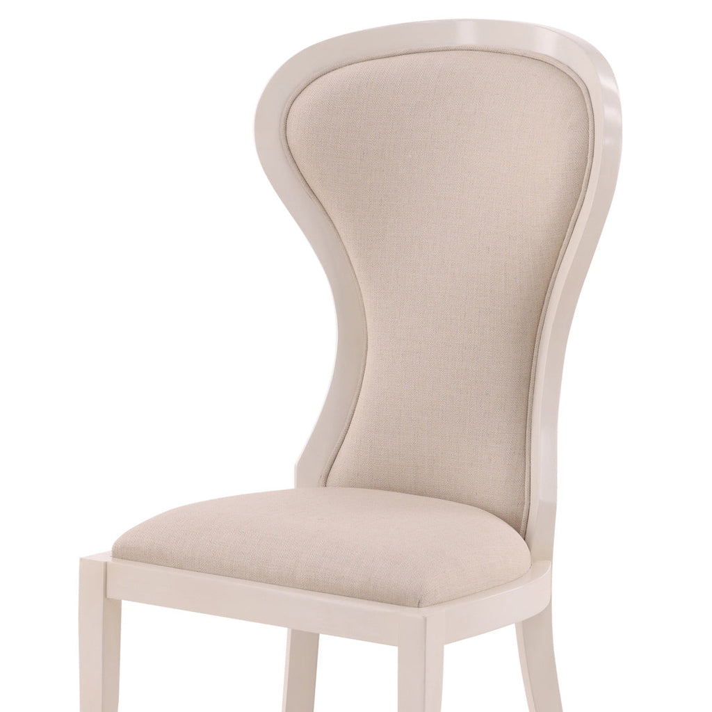 Cream Performance Fabric Side Chair