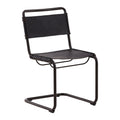 Black Leather Side Chair