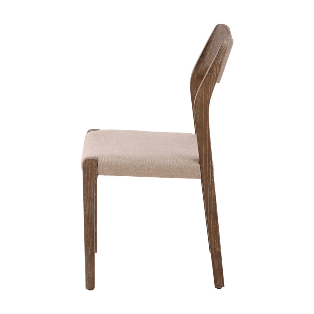 Cream Performance Fabric Dining Chair